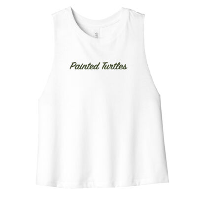 Painted Turtles - Women's Racerback Cropped Tank Thumbnail