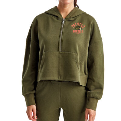 Painted Turtles - Women's Alice Half-Zip Hooded Sweatshirt Thumbnail